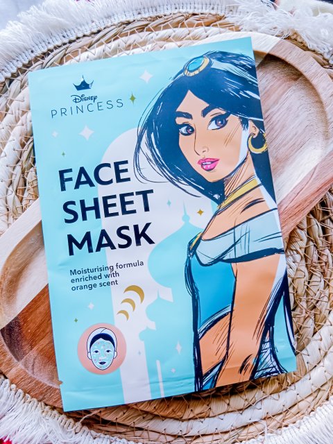 Action Maska do twarzy w płacie, Facial Sheet Mask, Disney Princess, Odświeżająca i nawilżająca, Jasmine