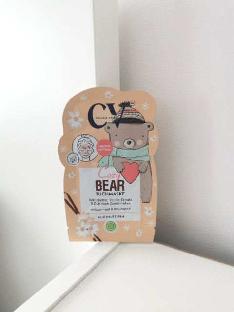 CV CadeaVera Maseczka do twarzy w płacie, Cozy Bear