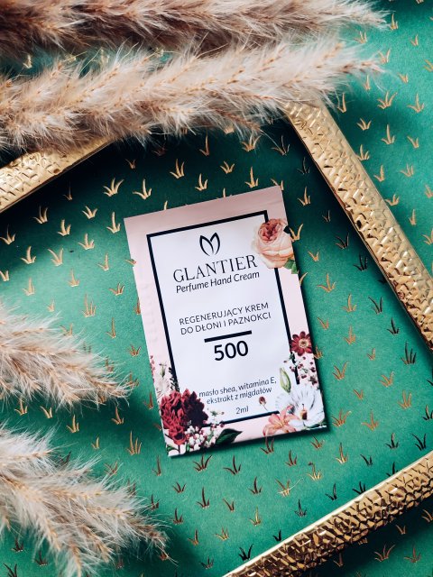 Glantier Krem do rąk i paznokci nr 500, Perfumowany, Regenerujący 