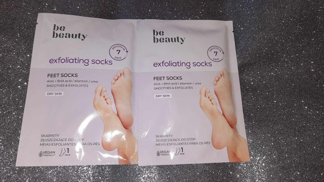 BeBeauty Care, Skarpetki złuszczające do stóp, Kwas AHA + BHA, Skóra sucha