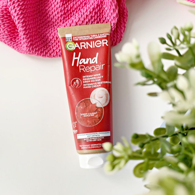 Garnier Hand Repair, Krem do rąk, Intensywnie regenerujący, Syrop z klonu, Skóra bardzo sucha
