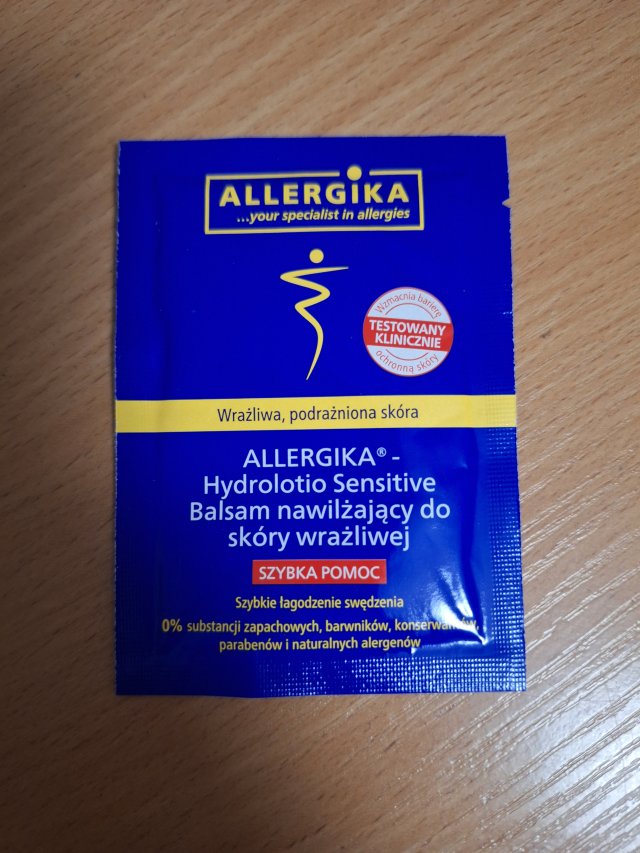 Allergika Balsam do ciała, Hydrolotio Sensitive, Nawilżający, Do skóry wrażliwej, Szybka pomoc