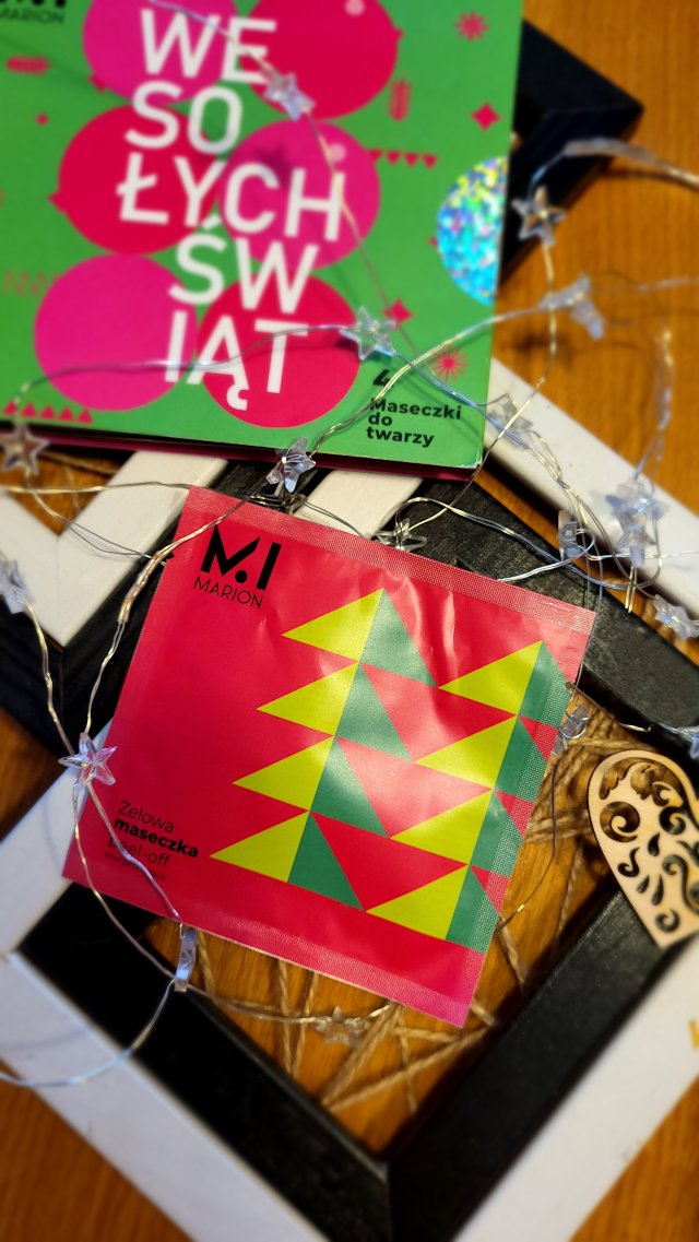 Marion Winter Beauty Set, Maseczka do twarzy, Żelowa, Energetyzująca, Peel-off, Wesołych Świąt