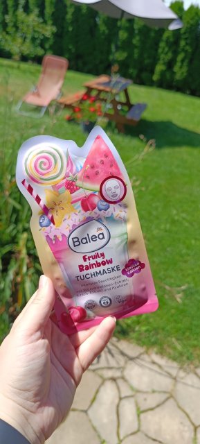 Balea Maseczka do twarzy w płacie, Fruity Rainbow
