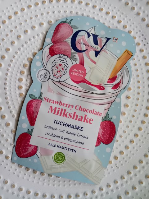 CV CadeaVera Maseczka do twarzy w płacie, Strawberry Chocolate Milkshake