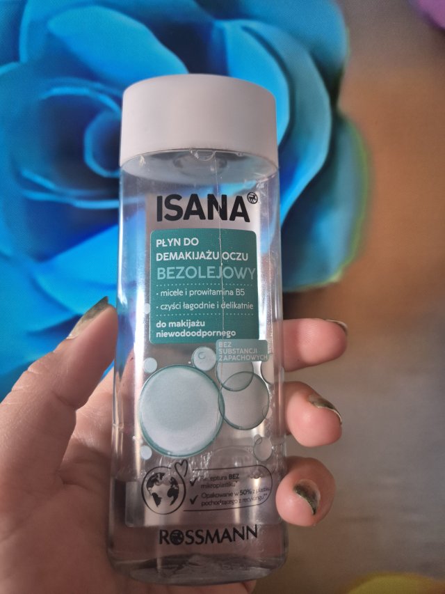 Isana Płyn do demakijażu oczu, Micele i prowitamina B5