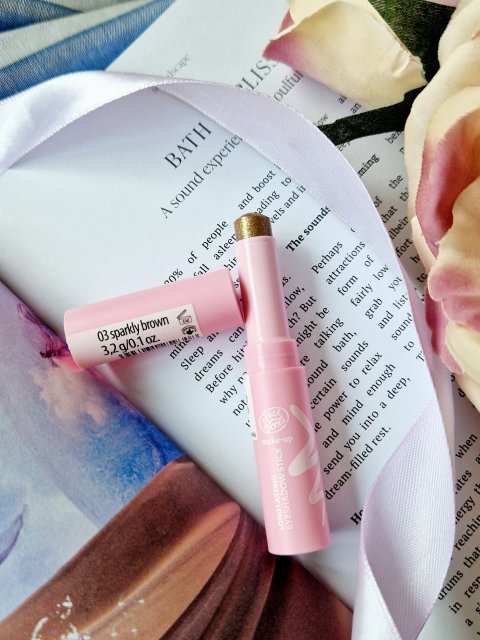 FaceBoom Cień w sztyfcie, Kremowy, 03 Sparkly Brown