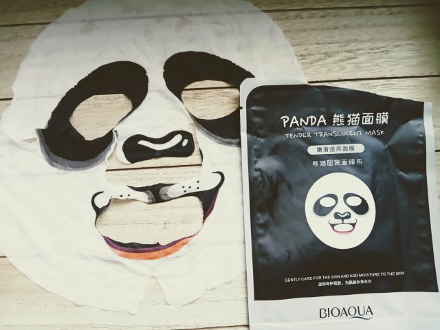 BIOAQUA Maseczka do twarzy w płacie, Animal Panda