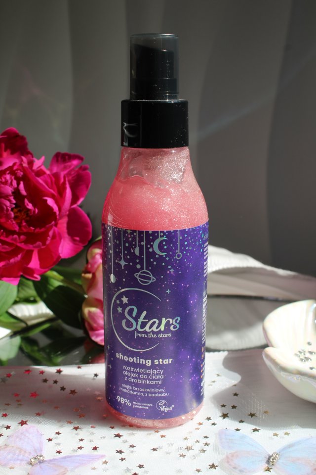 Stars from the stars Olejek do ciała, Shooting Star, Rozświetlający, Z drobinkami