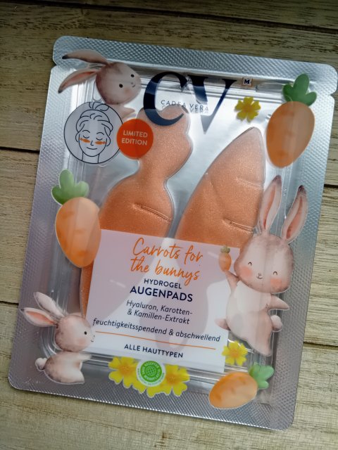 CV CadeaVera Hydrożelowe płatki pod oczy, Carrots for the bunnys