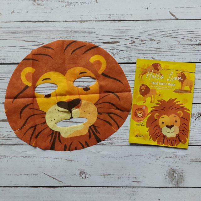 Maxbrands Marketing B.V. Face Sheet Mask, Maseczka do twarzy w płacie, Hello Lion