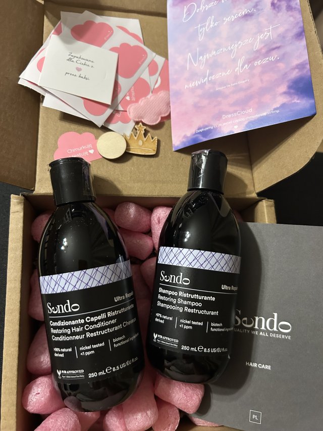 Zestaw z testowania sendo do włosów 