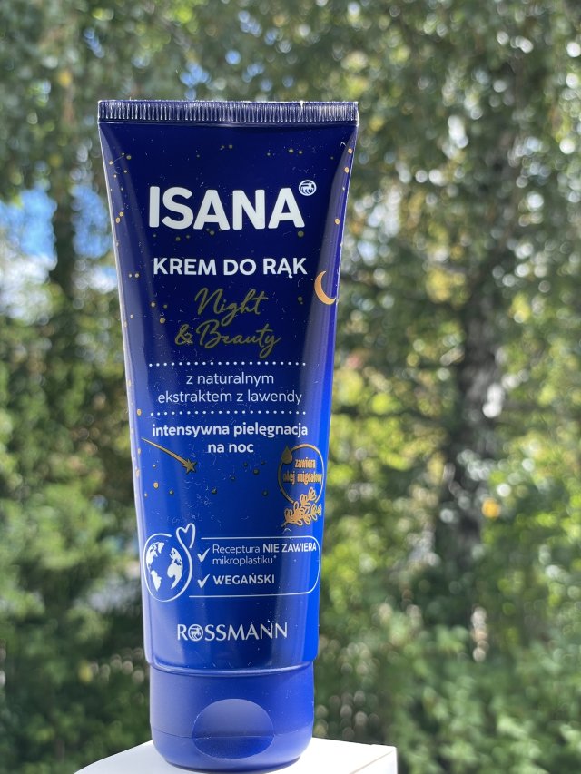 Isana Krem do rąk, Night & Beauty, Z naturalnym ekstraktem z lawendy, Intensywna pielęgnacja na noc