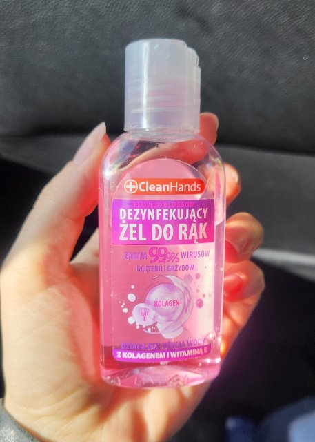 CleanHands Antybakteryjny żel do rąk, Z kolagenem i witaminą E