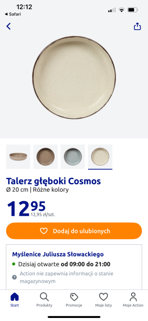 Zastawa stołowa Action