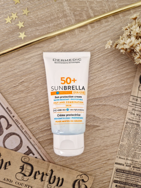 Dermedic Sunbrella, Krem do twarzy, Ochronny, Do cery tłustej i mieszanej, SPF50+