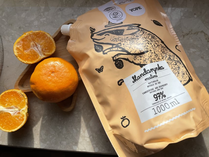 YOPE Mydło w płynie, Mandarynka i malina