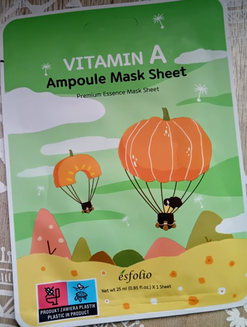 ésfolio Maska do twarzy w płacie, Vitamin A Ampoule Mask Sheet