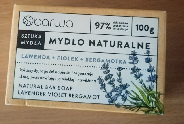 Barwa Hipoalergiczne tradycyjne polskie szare mydło w kostce