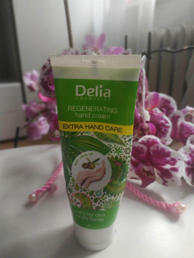 Delia Krem do rąk i paznokci, Extra Hand Care, Regenerujący z oliwką z oliwek