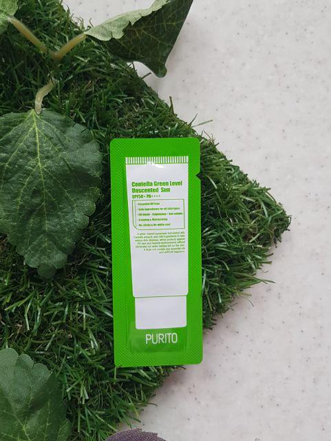 Purito Bezzapachowy Krem z Filtrem Przeciwsłonecznym, Centella Green Level Unscented Sun SPF50+/PA++++ 