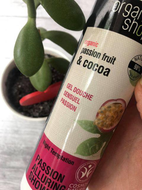 Organic Shop Żel pod prysznic, Nocna pokusa, Passion Fruit & Cocoa