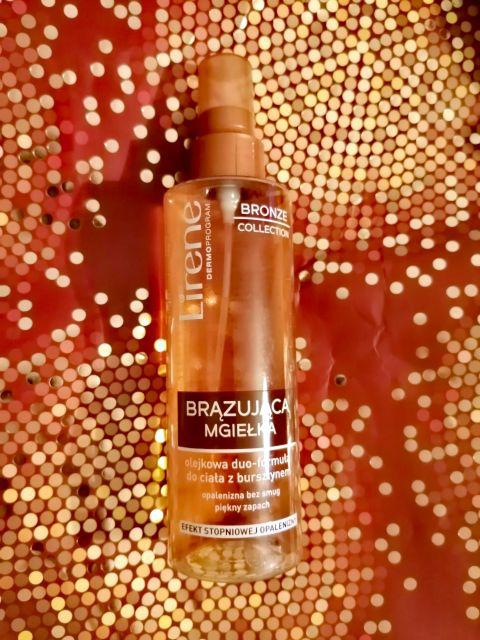 Lirene Dermoprogram, Bronze Collection, Brązująca mgiełka olejkowa, Duo-formuła, Z bursztynem'
