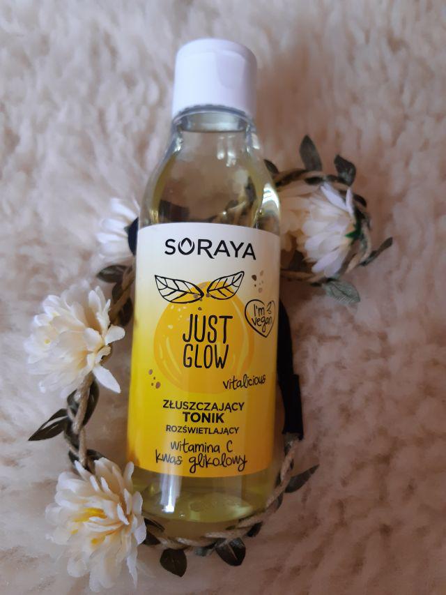 Soraya Just Glow, Tonik do twarzy, Złuszczający i rozświetlający, Witamina C i kwas glikolowy