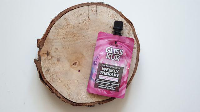 Schwarzkopf Gliss Kur, Supreme Length, Weekly Therapy (Intensywna odżywka z regeneracyjnymi mikrolipidami i pudrem roślinnym).