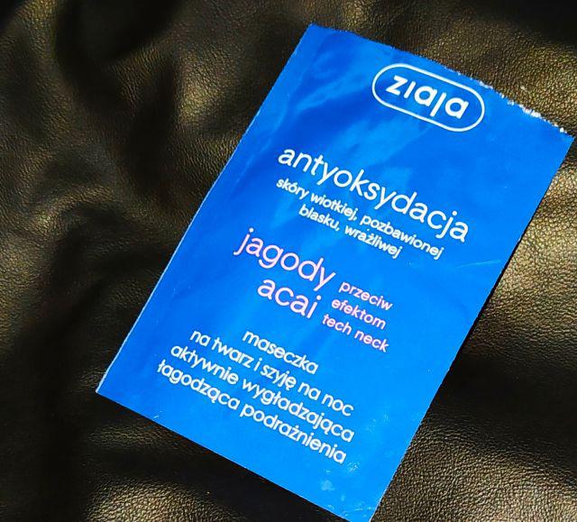 Ziaja Antyoksydacja maseczka na twarz i szyję na noc 
