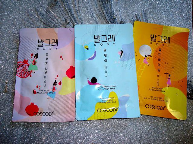 Coscodi Maska do twarzy w płacie, Collagen Mask, Gold Mist