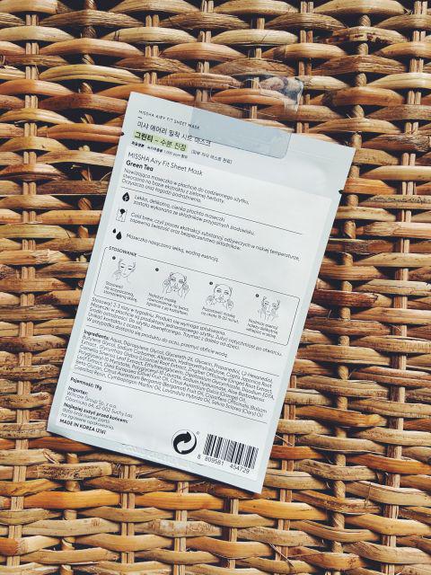 Missha maseczka do twarzy Green tea