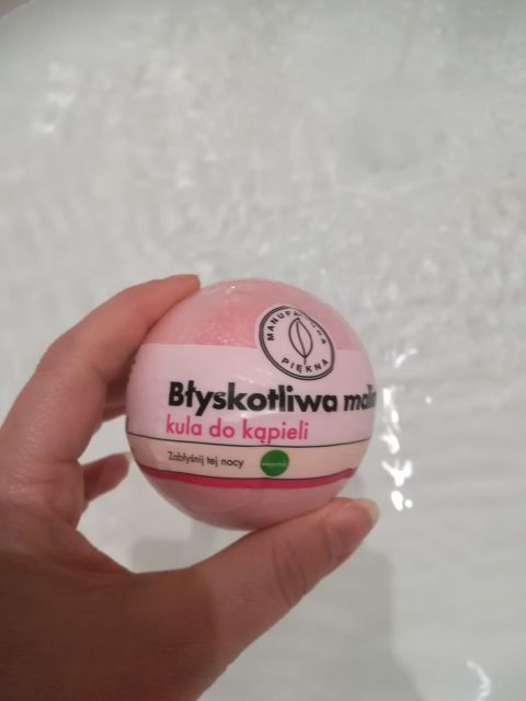 Marba Cosmetics Manufaktura Piękna, Kula do kąpieli, Musująca, Błyskotliwa malina