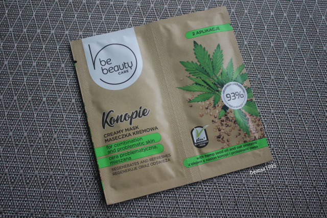 BeBeauty Care, Maseczka do twarzy, Kremowa, Cera problematyczna i mieszana, Regeneracja i odświeżenie, Konopie