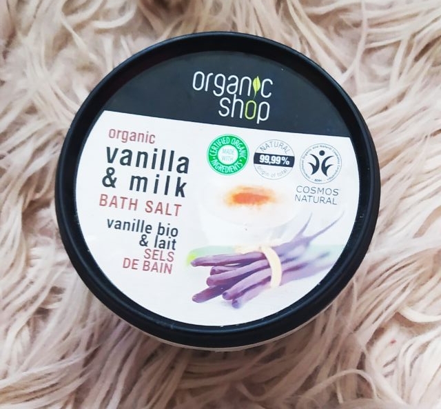 Organic shop- sól do kąpieli wanilia i mleko 