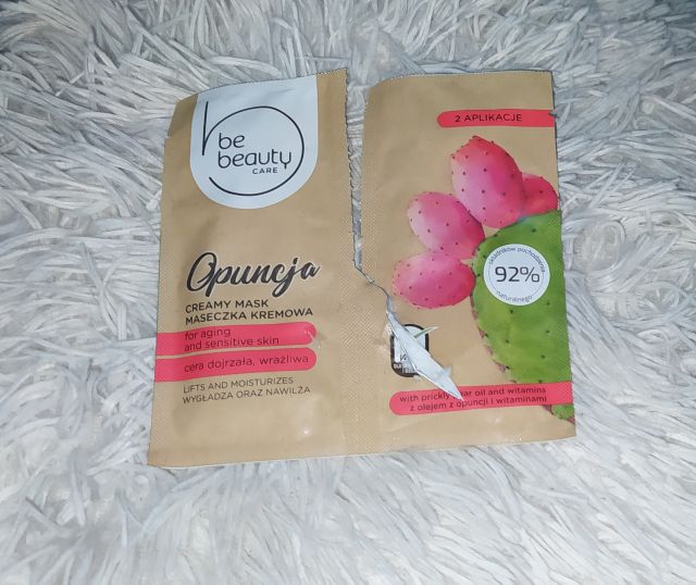 BeBeauty Care, Maseczka do twarzy, Kremowa, Cera dojrzała i wrażliwa, Wygładzenie i nawilżenie, Opuncja