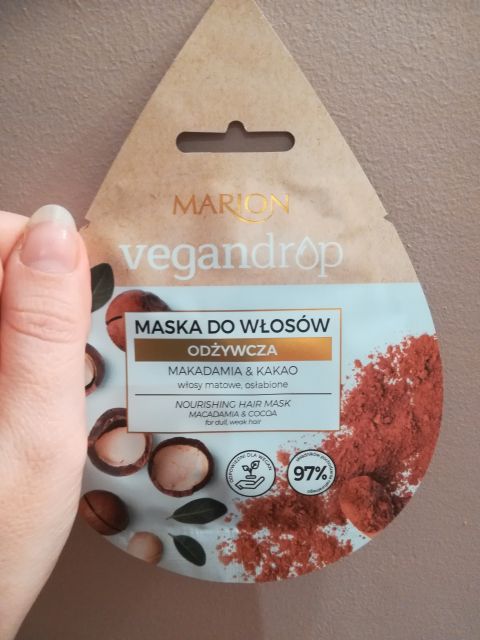 Marion Vegandrop, Maska do włosów, Odżywcza, Makadamia & Kakao