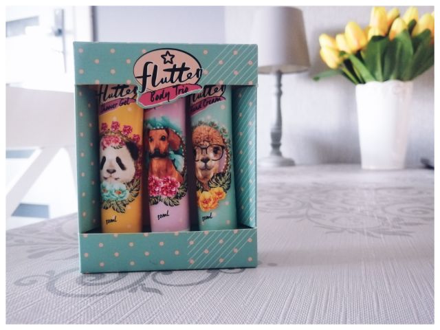 Flutter Body Trio, balsam, krem do rąk, żel pod prysznic 