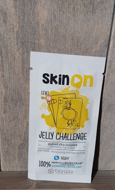 Barwa Skin On, Jelly Challenge, Maseczka do twarzy, Żelowa, Nawilżenie, Regeneracja