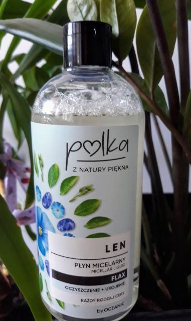 Polka Płyn micelarny do twarzy, Oczyszczenie + ukojenie, Len