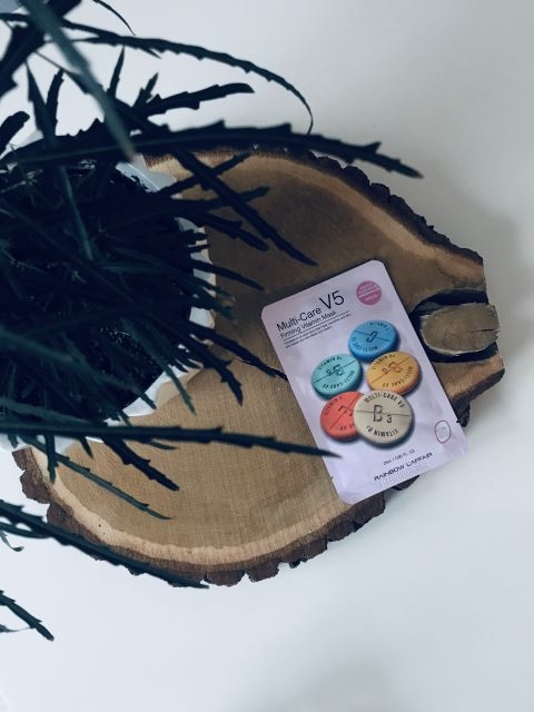 Rainbow L'Affair Maska do twarzy w płacie, Multi-Care V5 Firming Vitamin Mask