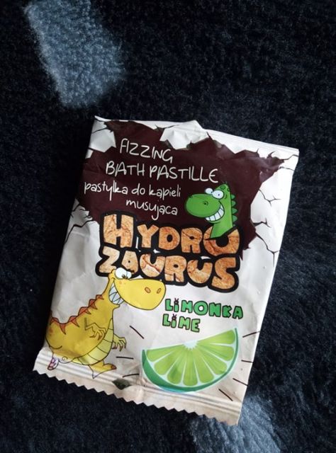 Marba Cosmetics Pastylka do kąpieli, Musująca, Hydrozaurus, Limonka