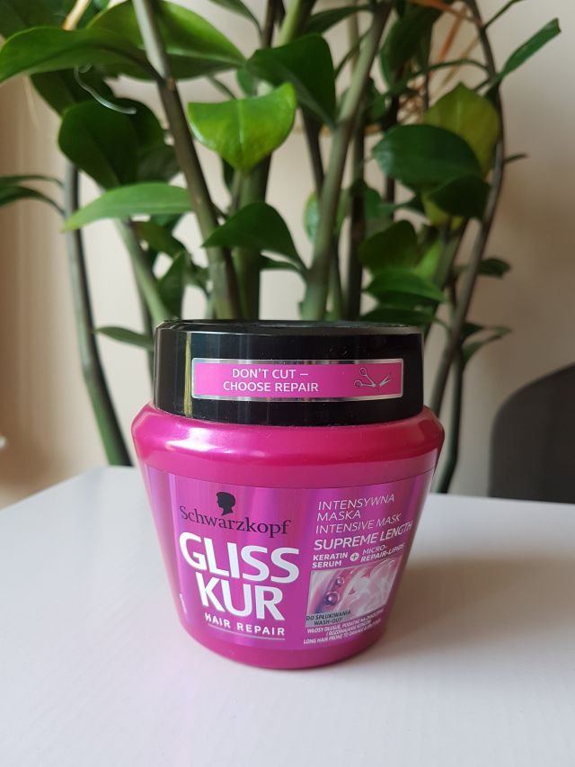 Schwarzkopf Gliss Kur, Hair Repair, Supreme Length, Intensywna maska do włosów