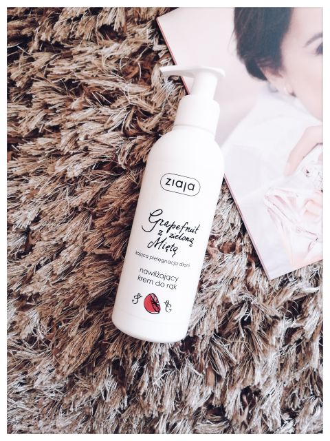 Ziaja Krem do rąk, Nawilżający, Grapefruit z zieloną miętą