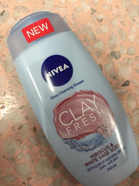 Nivea Clay Fresh, Żel pod prysznic, Hibiscus & White Sage