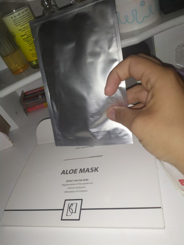 BioDermic Maska do twarzy w płacie, Aloesowa