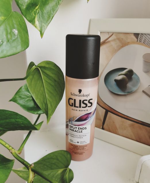 Schwarzkopf Gliss Split Ends Miracle, Odżywka do włosów, W sprayu, Ekspresowa, Kompleks jonowy i olej z pestek winogron 