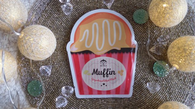 Dr. Mola Maska do twarzy w płacie, Gingerbread Muffin, Oczyszczająco-nawilżająca