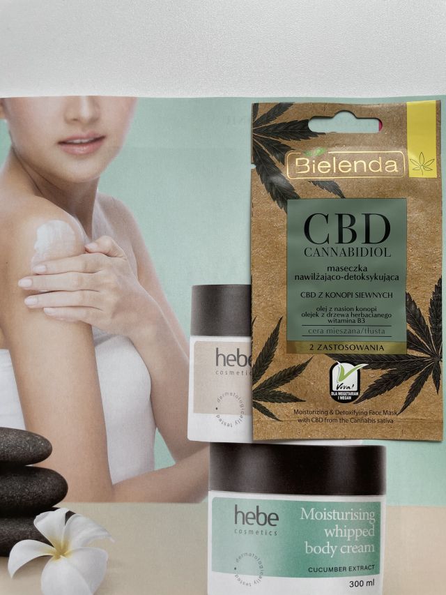 Bielenda CBD, Cannabidiol, Maseczka do twarzy, Nawilżająco-detoksykująca