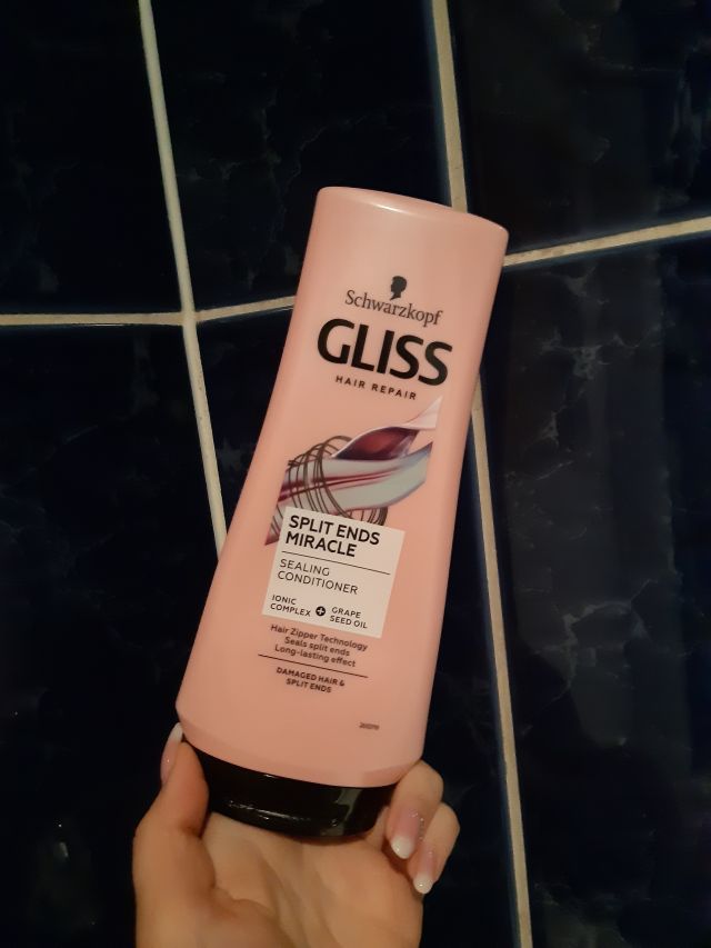 Schwarzkopf Gliss, Split Ends Miracle, Odżywka do włosów, Z kompleksem jonowym i olejem z pestek winogron